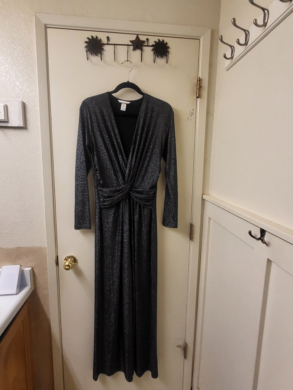H&M Black Glittery Jumpsuit